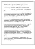 SCOM midterm Questions With Complete Solutions