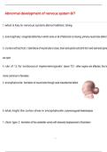 Abnormal development of nervous system 8&sol;7 exam