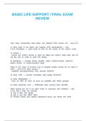 BASIC LIFE SUPPORT &sol; FINAL EXAM REVIEW