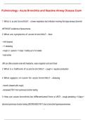 Pulmonology - Acute Bronchitis and Reactive Airway Disease Exam 