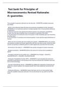  Test bank for Principles of Macroeconomics Revised Rationales A&plus;guarantee&period;
