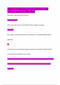 Master Gardening Exam Questions and correct Answers 2025-2026