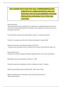 DELTA SIGMA THETA PRACTICE TEST &OpenCurlyDoubleQuote;COMPREHENSIVE STUDY GUIDE WITH KEY TERMS&comma; DEFINITIONS&comma; PRACTICE QUESTIONS&comma; AND DETAILED SUMMARIES FOR EXAM PREPARATION ACROSS MULTIPLE TOPICS AND CHAPTERS&rdquo;