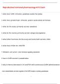 Reproductive hormonal pharmacology 4&sol;10 Exam