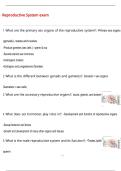 Reproductive System exam