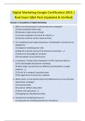 Digital Marketing Google Certification 2025 &vert;  Real Exam Q&A Pack &lpar;Updated & Verified&rpar; 