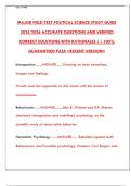 Major Field Test Political Science Study Guide 2025&colon; MFT Review