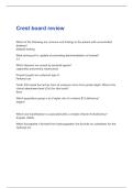 Crest board review  Questions and Answers Best rated A&plus; Guaranteed Success Latest Update