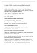 CFM 415 FINAL EXAM QUESTIONS & ANSWERS