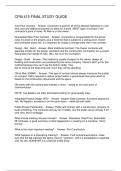 CFM 415 FINAL STUDY GUIDE