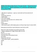 NURS 620 Maryville Exam 2 Study Guide &ndash; Hypertension Risk Factors&comma; JNC8 Guidelines & Lifestyle Management &lpar;Complete PDF&rpar;&period;pdf