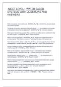 NICET Level I Water-Based Systems 2025 &vert; Verified Questions and Correct Answers