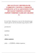 BIO 141 EXAM 2 2025&sol;2026 BANK  CURRENTLY TESTING 2 VERSIONS  COMPLETE ACTUAL QUESTIONS WITH  DETAILED VERIFIED ANSWERS  EXPERT VERIFIED &sol;ALREADY GRADED  A&plus; 