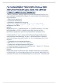 PN PHARMACOLOGY PROCTORED ATI EXAM 2026-2027 LATEST VERSION QUESTIONS AND VERIFIED CORRECT ANSWERS JUST RELEASED  