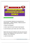 Ornamental and Turfgrass Pest Management Exam With 100&percnt; Correct Answers 2025
