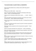 TCM 226 EXAM 2 QUESTIONS & ANSWERS