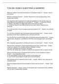 TCM 226- EXAM 2 QUESTIONS & ANSWERS