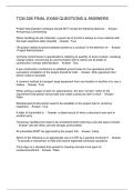 TCM 226 FINAL EXAM QUESTIONS & ANSWERS