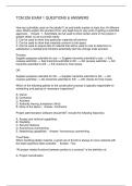 TCM 226 EXAM 1 QUESTIONS & ANSWERS