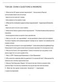 TCM 226- EXAM 2 QUESTIONS & ANSWERS