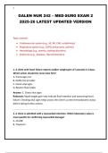 GALEN NUR 242 &ndash; MED-SURG EXAM 2 2025-26 LATEST UPDATED VERSION&period;