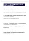Amtrak Terminology questions with complete solutions