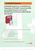 CLTM ASAP Actual Exam &sol; CLTM ASAP Exam  Preparation &sol;CLTM ASAP Practice Exam With  500 Complete Questions And Correct  Detailed Answers &vert;Already Graded A&plus;&vert;Brand  New Version&excl;&excl; 
