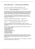 INEN 3380 EXAM 1 &ndash; 3 QUESTIONS & ANSWERS
