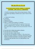 NR 226 FINAL EXAM  EXAM QUESTIONS WITH CORRECT VERIFIED  ANSWERS  &vert; 100&percnt; PASS &lpar;A&plus; CERTIFIED&rpar;