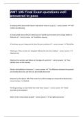 AMT 105 Final Exam questions well answered to pass