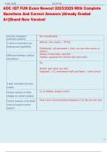 AOC IQT FUN Exam Newest 2025&sol;2026 With Complete  Questions And Correct Answers &vert;Already Graded  A&plus;&vert;&vert;Brand New Version&excl;