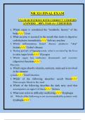 NR 324 FINAL EXAM  EXAM QUESTIONS WITH CORRECT VERIFIED  ANSWERS  &vert; 100&percnt; PASS &lpar;A&plus; CERTIFIED&rpar; 