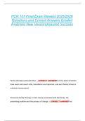 PCN 107 Final Exam Newest 2025&sol;2026  Questions and Correct Answers Graded  A&plus;&vert;Brand New Version&vert;Assured Success 