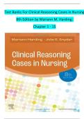 Test Banks For Clinical Reasoning Cases in Nursing 8th Edition by Mariann M&period; Harding&semi;  Chapter 1 - 15