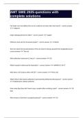 AMT SWE 2025 questions with complete solutions