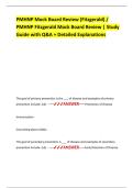 PMHNP Mock Board Review &lpar;Fitzgerald&rpar; &sol; PMHNP Fitzgerald Mock Board Review &vert; Study Guide with Q&A &plus; Detailed Explanations