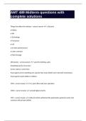 AMT 489 Midterm questions with complete solutions