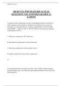 NR 667 CEA FNP EXAM 2025 ACTUAL  QUESTIONS AND ANSWERS GRADED A&plus; 