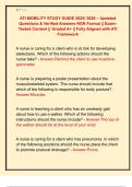 ATI MOBILITY STUDY GUIDE 2025&sol; 2026 &ndash; Updated  Questions & Verified Answers NGN Format &vert;&vert; Exam Tested Content &vert;&vert; Graded A&plus; &vert;&vert; Fully Aligned with ATI  Framework 