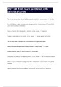 AMT 111 final exam questions with correct answers