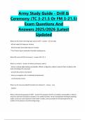 Package Deal For Army Board Study Guide Exam With 100&percnt; Correct Answers &vert; Verified &vert; Latest Updates &vert; 2025&sol;2026