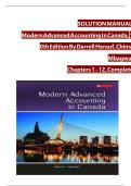 Modern Advanced Accounting In Canada&comma; 10th Edition Solution Manual By Darrell Herauf&comma; Chima Mbagwu&comma; Verified Chapters 1 - 12&comma; Complete Newest Version