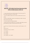 NUR 509 - FNP Adults Final Exam Questions With 100&percnt; Verified Answers 2025-26