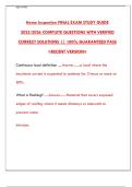 Home Inspection Final Exam Study Guide & Practice Test