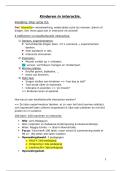 Samenvatting -- kinderen in interactie