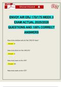 ENVOY AIR ERJ 170&sol;175 WEEK 3 EXAM ACTUAL 2025&sol;2026 QUESTIONS AND 100&percnt; CORRECT ANSWERS