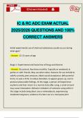 PACKAGE DEAL&colon;&colon;&colon; IC & RC ADC EXAMS ACTUAL 2025&sol;2026 &vert; Q&A 100&percnt; PASS