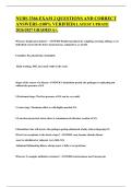 NURS 3366 EXAM 2 QUESTIONS AND CORRECT ANSWERS &lpar;100&percnt; VERIFIED&rpar; LATEST UPDATE 2026&sol;2027 GRADED A&plus;&period;