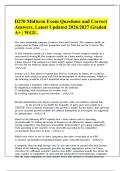 WGU D270 Midterm Exam Questions and Correct Answers&comma; Latest Updated 2026&sol;2027 Graded A&plus; &vert; WGU&period;