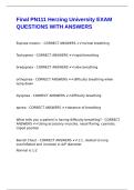 Final PN111 Herzing University EXAM QUESTIONS WITH ANSWERS&period;